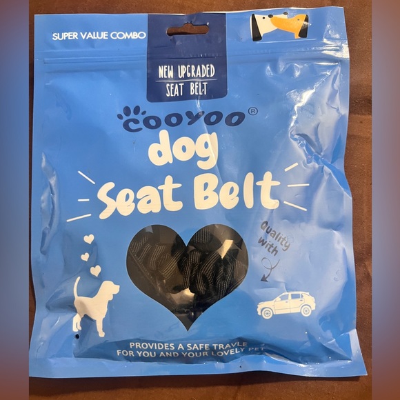 Pack of 2 Dog Seatbelts For Large or Small Breeds - Picture 1 of 5